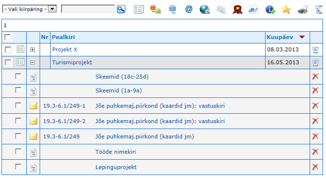 Pilt 2: Asjade nimekiri