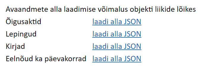 !JSON allalaadimine