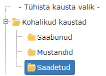 !Saadetud kirjad