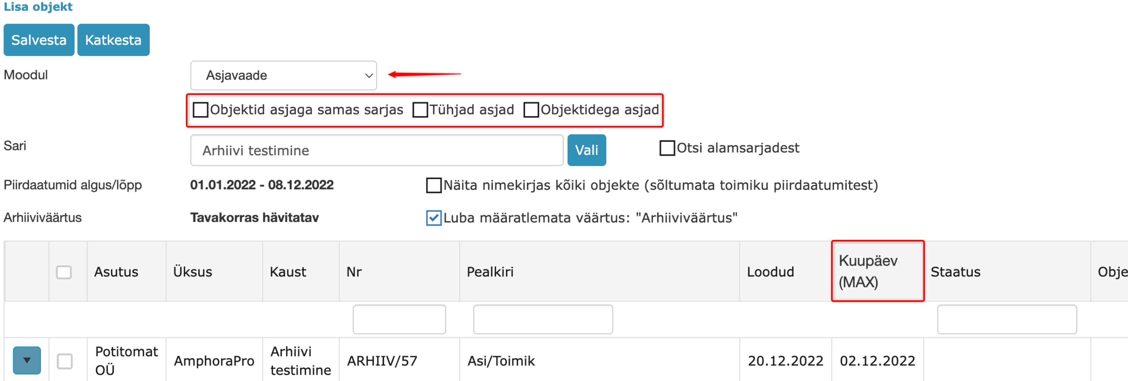 !Asjavaade moodul - rippmenüü valik