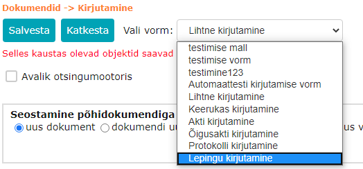 !Kirjutamise vormid