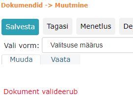 !Valideerumise teade