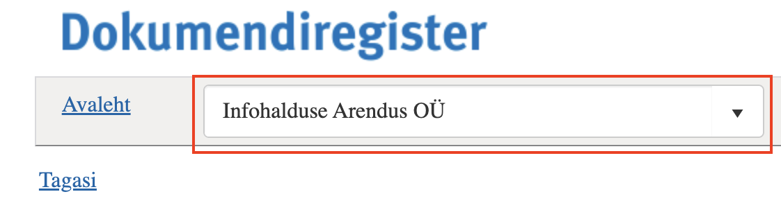 !Asutuse kuvamine avalikus vaates