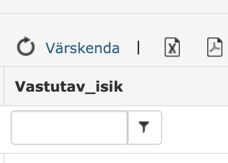 !Raporti filter aktiveeritud