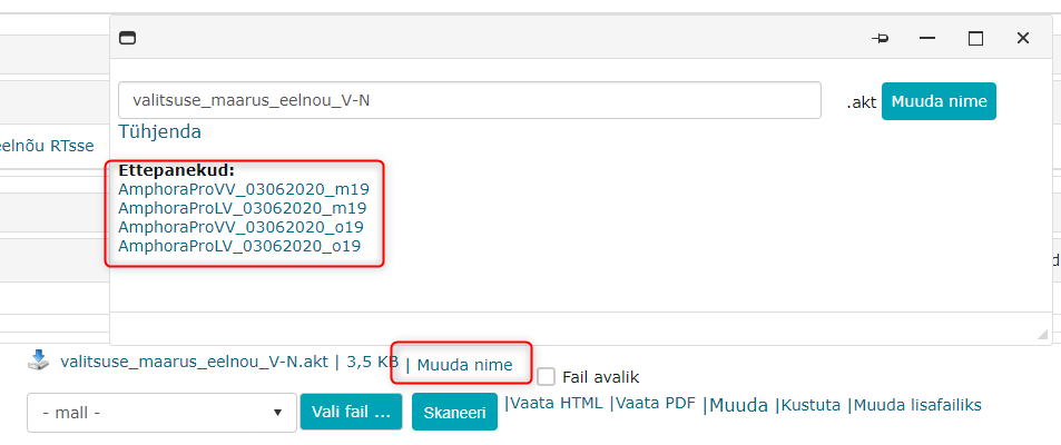 !Faili nime ettepanekud
