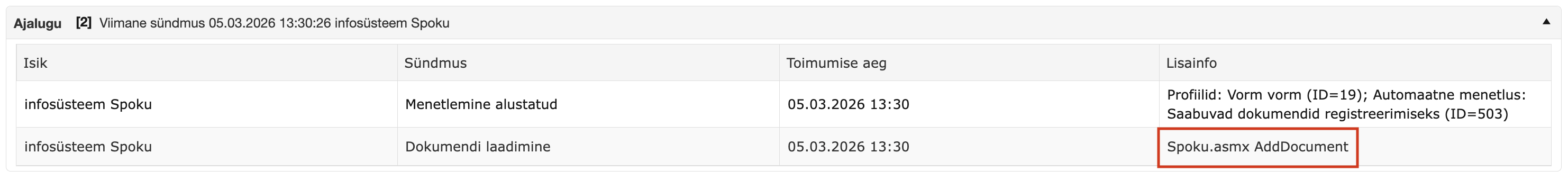!Teenuse nimetus ajaloos